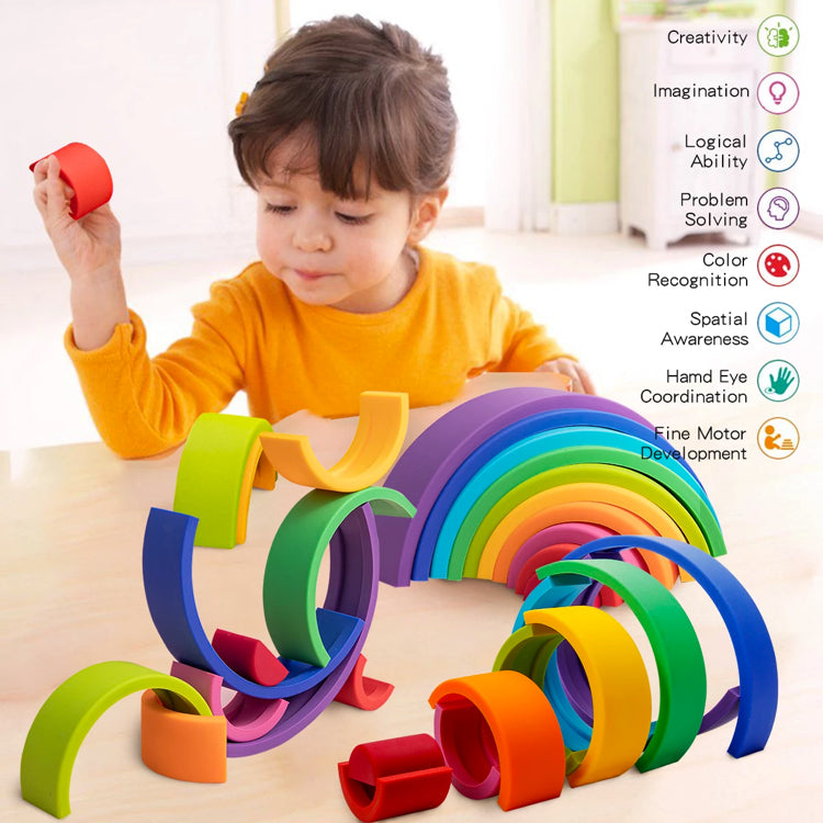 Rainbow DIY Creative Stacking Balance Game